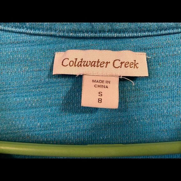 🌺3 for $30🌺Coldwater Creek Womens Zip-Up, size S. (S40) - Picture 4 of 4